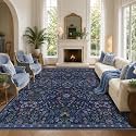 9x12 Large Floral Area Rug Soft Living Room Rug Indoor Carpet