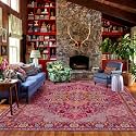 9x12 Magenta Fuchsia Hot Pink Vintage Boho Oriental Soft Washable Area Rug