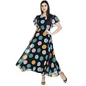 Polka Printed Georgette Dress for Women
