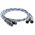 A10 5N red Copper Silver Plated Super Reference Audio interconnects Cable with XLRR Plug(0.5m)