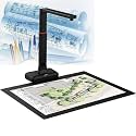 A2 Overhead Scanner, Book Scanner, Document Scanner - USB Document Camera, 23mp High Resolution, 130 Languages Ocr, Auto Flatten & Fingerprint Removal Technologies