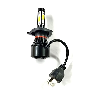 a2d 2558 12v  36w 4c-sided led full cobe h4  hs1 bike led headlight bulb replacement 6000k high-low beam-white compatible with mahindra gusto vx
