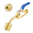 A2L R454B R32 Refrigerant Ball Valve with 1/4 LH Female to 1/4 RH Male