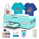 A3 G13 DTF Printer, A3 DTF Transfer Printing Machine for DIY Print T-Shirts Apparel with White Ink Systems &amp; Auto Cleaning Includes Printer, Consumable Software