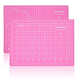 A4 Double-Sided Cutting Mat Pink