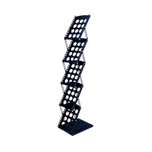 a4 iron portable freestanding magazine rack metal zigzag cataloguemagazineliterature stand rack