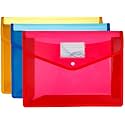 A4 Size Document File Storage Bag with Snap Button for Certificates/Legal Documents -(Pack of 3)