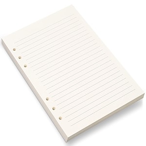 a5 lined paper6 holes refill paper for a5 planner binder journals 8mm ruled loose leaf 80 sheets160 pages56x83 inchbeige