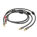 A53 HiFi Stereo Pair RCAA Cable High-Performance Premium Hi-Fi Audio 2rca to 2rca Interconnect Cable(0.5m)