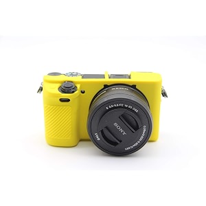 a6400 case bolinus fullbody ultra-thin lightweight rubber soft silicone housing case bag cover for sony alpha a6300 a6400 yellow