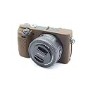 A6400 Case, BolinUS Fullbody Ultra-Thin Lightweight Rubber Soft Silicone Housing Case Bag Cover for Sony Alpha A6300 A6400 (Coffee)