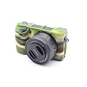 A6400 Case, BolinUS Fullbody Ultra-Thin Lightweight Rubber Soft Silicone Housing Case Bag Cover for Sony Alpha A6300 A6400 (Camouflage)