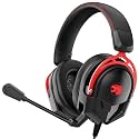 IMYB A88 Gaming Headset with Mic for Ps5, Pc, Xbox One Series X/s, Ps4, Switch, Stereo Wired Noise Cancelling Headphones with Microphone for Computer, Laptop, Mac, Nintendo, Games (Red)
