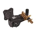 AAA Pumps 90038 Horizontal Triplex Plunger Replacement Pressure Washer Pump Kit, 3800 PSI, 3.5 GPM, 1" Shaft, Includes Hardware and Siphon Tube, for Industrial Gas Powered Machines, Black