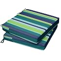 AAAAAcessories Outdoor Chair Cushions, 17 x 16 x 2 inches, Set of 2
