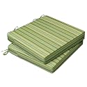 AAAAAcessories Outdoor Chair Cushions, 17 x 16 x 2 inches, Set of 2