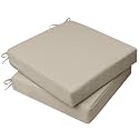 AAAAAcessories Outdoor Chair Cushions, 20 x 20 x 3 inches, Set of 2