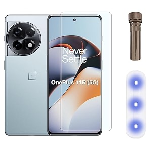 aacl hd uv tempered glass screen protector guard compatible for oneplus 11 5g  oneplus 11r 5g full adhesive uv curved case friendly hd clarity with easy installation kit