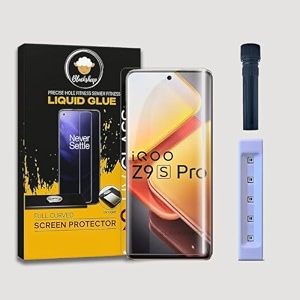 aacl hd uv tempered glass screen protector guard compatible for google pixel 6 pro 5g full adhesive uv curved case friendly hd clarity with easy installation kit iqoo z9s pro 5g