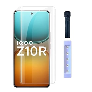aacl hd uv tempered glass screen protector guard compatible for google pixel 6 pro 5g full adhesive uv curved case friendly hd clarity with easy installation kit iqoo z10r 5g