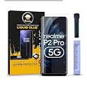 AACL HD+ UV Tempered Glass Screen Protector Guard Compatible For Realme P2 Pro 5G (6.7 Inch, Pack of 1) Full Adhesive UV Curved Case Friendly HD Clarity with easy installation kit