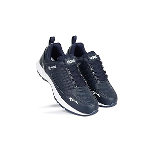 AADI Mens Comfortable Lightweight Synthetic Leather Running