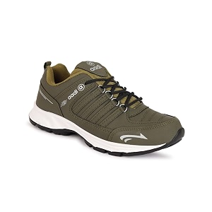 AADI Mens Comfortable Lightweight Synthetic Leather Running