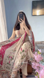 aadiethnic Printed Kurta Trouser Pant Dupatta