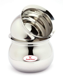 AadiVeer Stainless Steel Handi Steel Pot