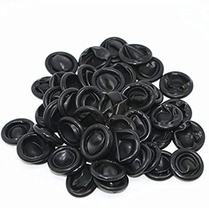 aadvay esd safe anti-static powder free latex finger cots black 48 pieces