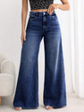AADVI FASHION Flared Women Dark Blue Jeans