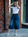 AADVI FASHION Solid Women Dark Blue Baggy