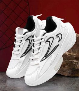 Aadwin WHITE HIGH PREMIUM QUALITY Running Shoes
