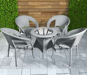 aadya craft metal table  chair set