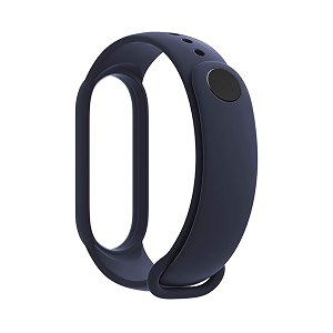 adjustable mi band 5 amp mi band 6 watch strap band braceletsilicone replacement band strap for mi 5 mi 6 smart band strap wine red navy-blue