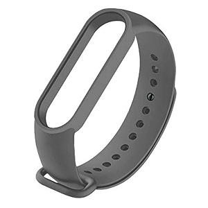 adjustable mi band 5 amp mi band 6 watch strap band braceletsilicone replacement band strap for mi 5 mi 6 smart band strap wine red dark grey