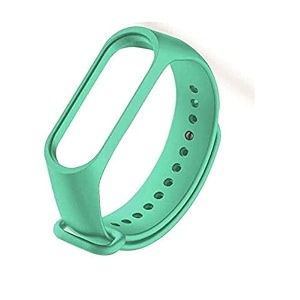 adjustable mi band 5 amp mi band 6 watch strap band braceletsilicone replacement band strap for mi 5 mi 6 smart band strap wine red sea-green