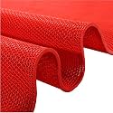 PVC Mat Dirt Rub for Home Entrance Anti-Slip Rubber Mat Pools Mats for Home, Office Living Room Restaurants Hotel Hospitals Kitchen Bathroom Hallways (2 x 10 Feet, RED - Carpet)