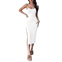 Aahwan Black Solid Bodycon Midi Side Split