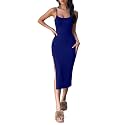 Aahwan Black Solid Bodycon Midi Side Split