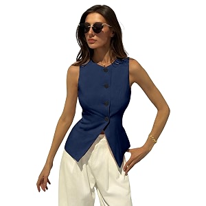 Aahwan Brown Solid Modern Sleeveless Fitted Waist