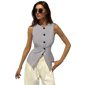 Aahwan Brown Solid Modern Sleeveless Fitted Waist