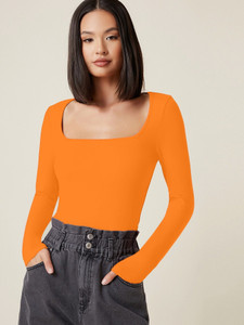 Aahwan Casual Solid Women Yellow Top