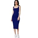 Aahwan Royal Solid Bodycon Square Neck Midi