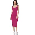 Aahwan Royal Solid Bodycon Square Neck Midi