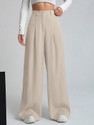 Aahwan Straight Fit Women Beige Trousers