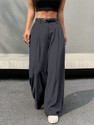 Aahwan Straight Fit Women Grey Trousers