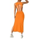 Aahwan Women Bodycon Black Solid Simple Sleeveless Fish Tail Hem Backless Dress