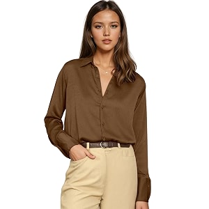 Aahwan Women Satin Regular Fit Black Solid