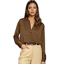 Aahwan Women Satin Regular Fit Black Solid